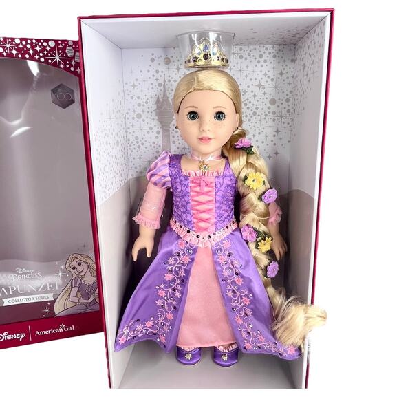 NEW American Girl Disney PRINCESS RAPUNZEL DOLL + Swarovski Limited Edition Box! - Picture 5 of 16